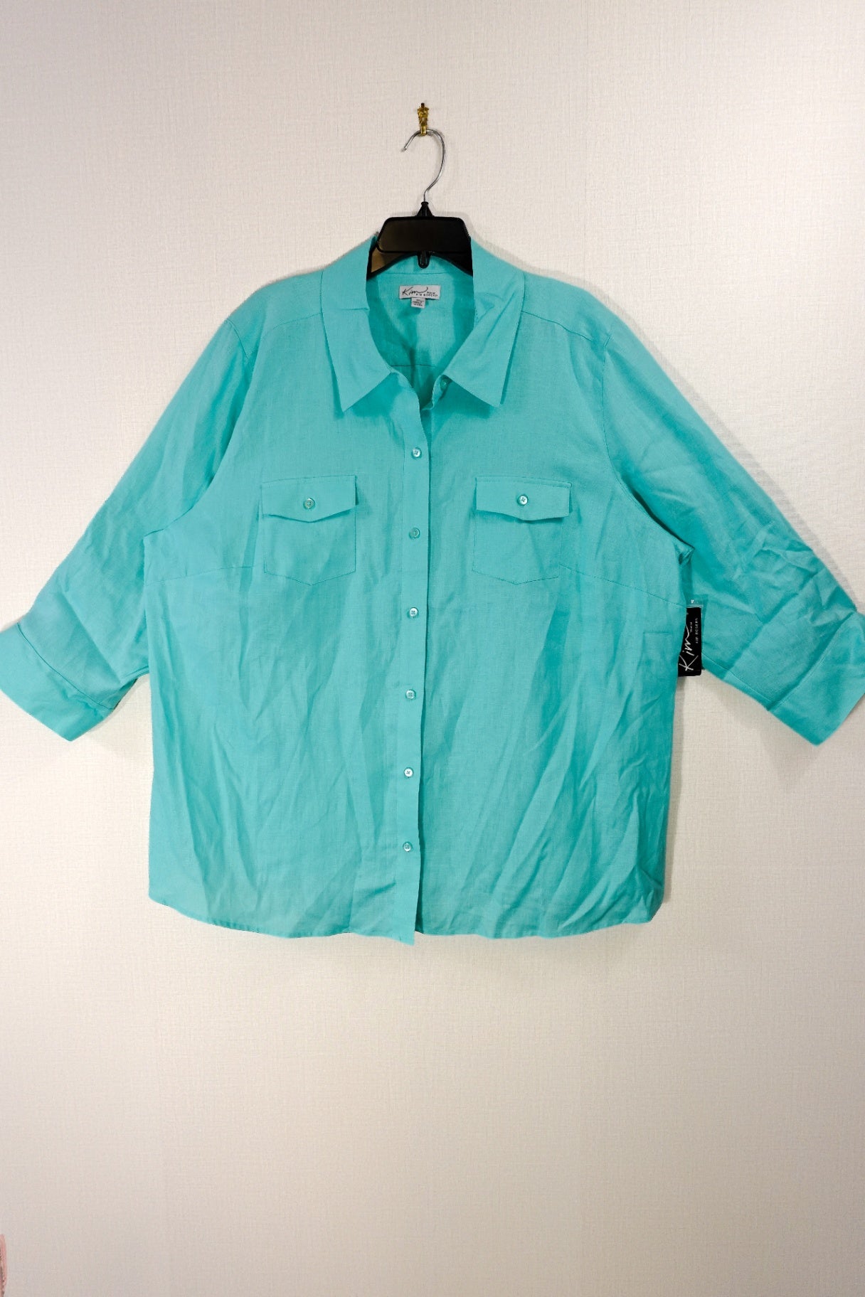 Kim Rogers, NEW 3/4 Sleeve Top, 3X