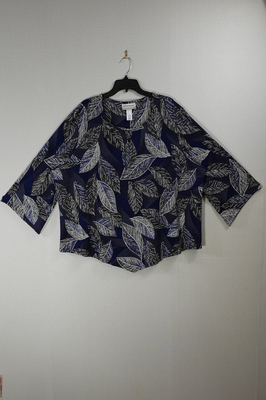 Alfred Dunner, 3/4 Sleeve Top, 3X