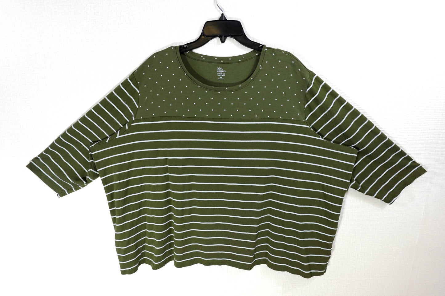 Kim Rogers, 3/4 SLEEVE TOP, 4X