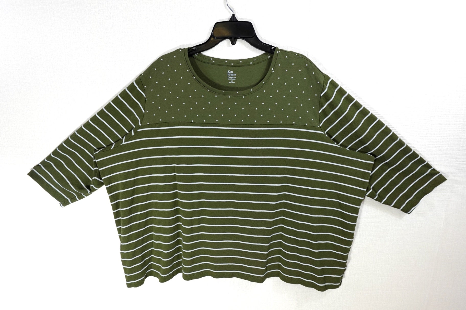 Kim Rogers, 3/4 SLEEVE TOP, 4X