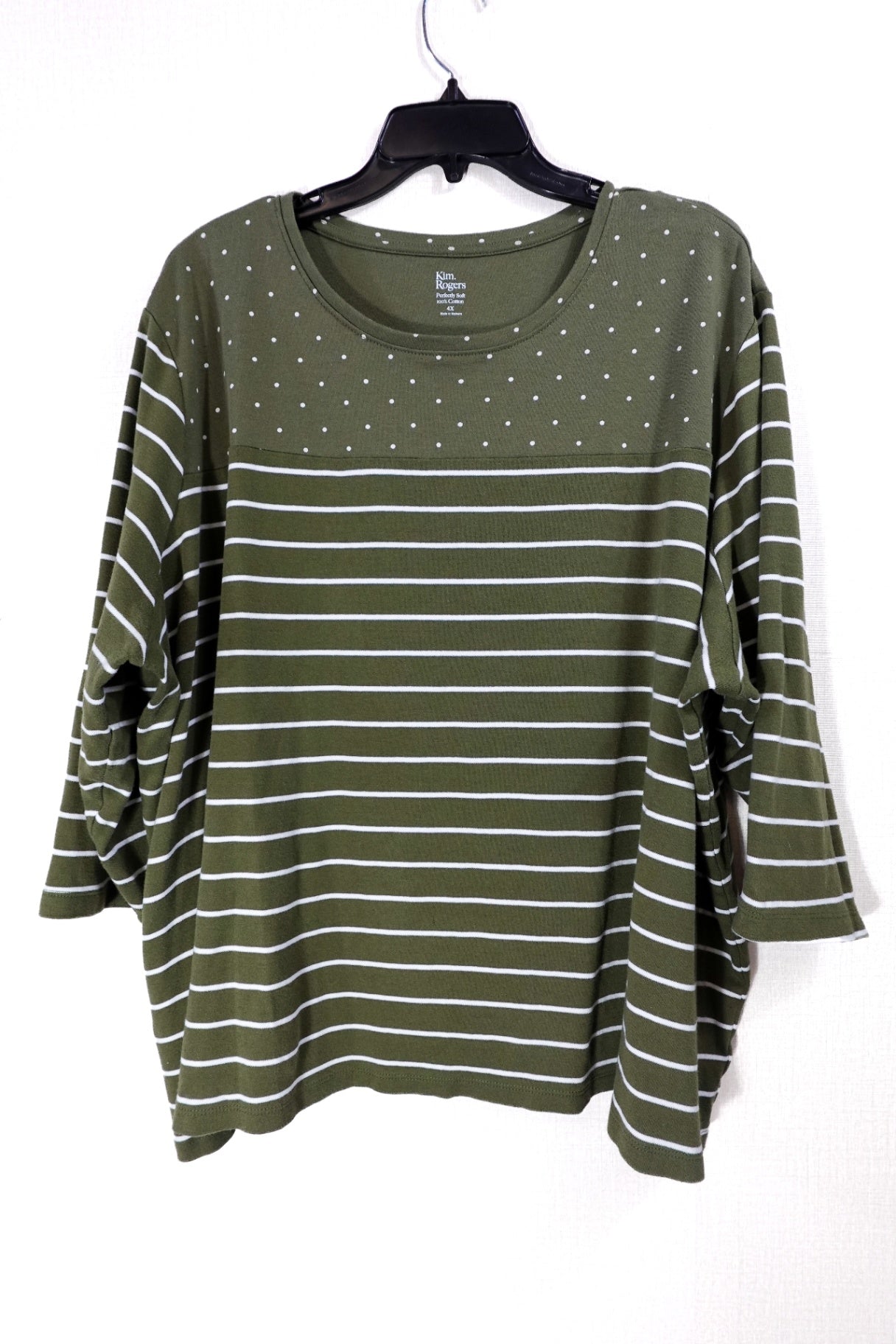 Kim Rogers, 3/4 SLEEVE TOP, 4X