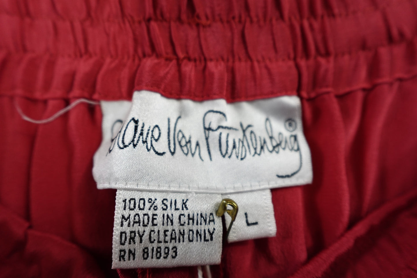 Silk Assets by Diane von Furstenberg, New Vintage Pants, Large