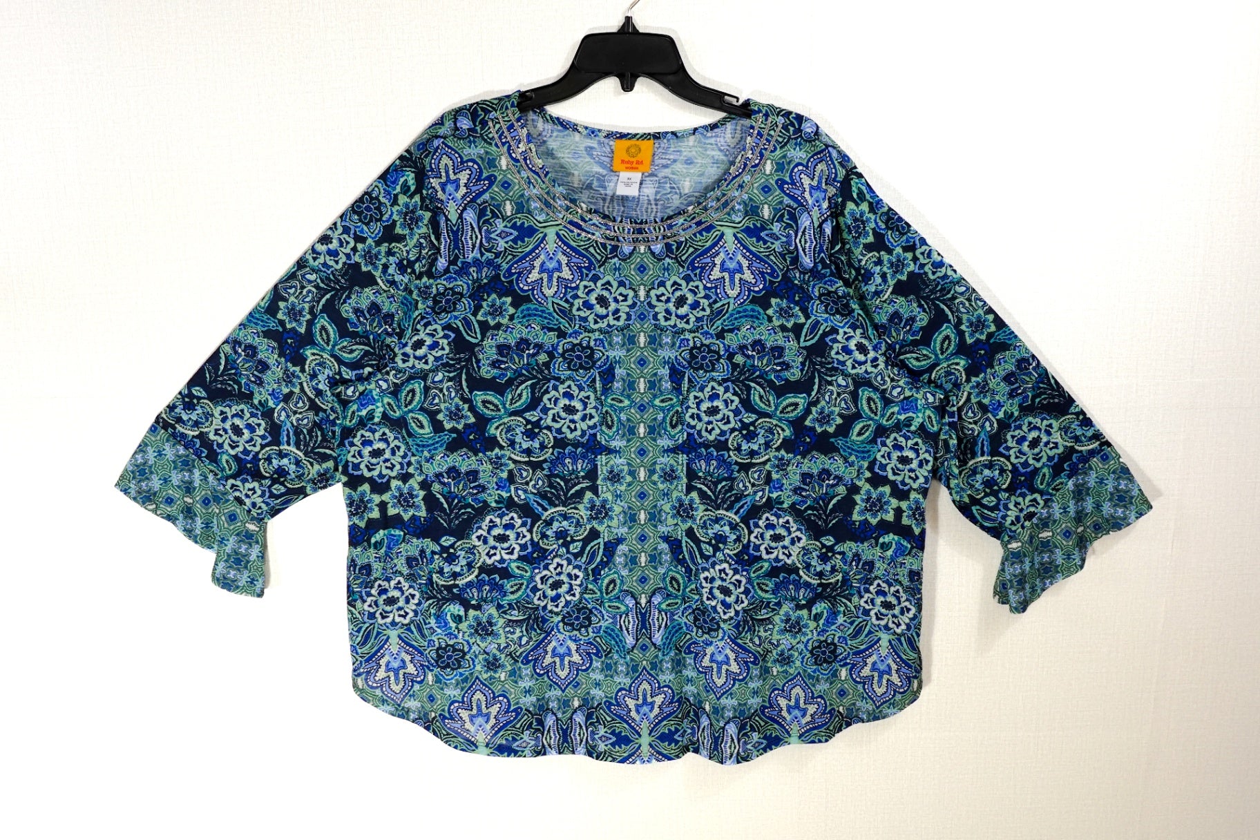 Ruby Rd, 3/4 Sleeve Top, 3X