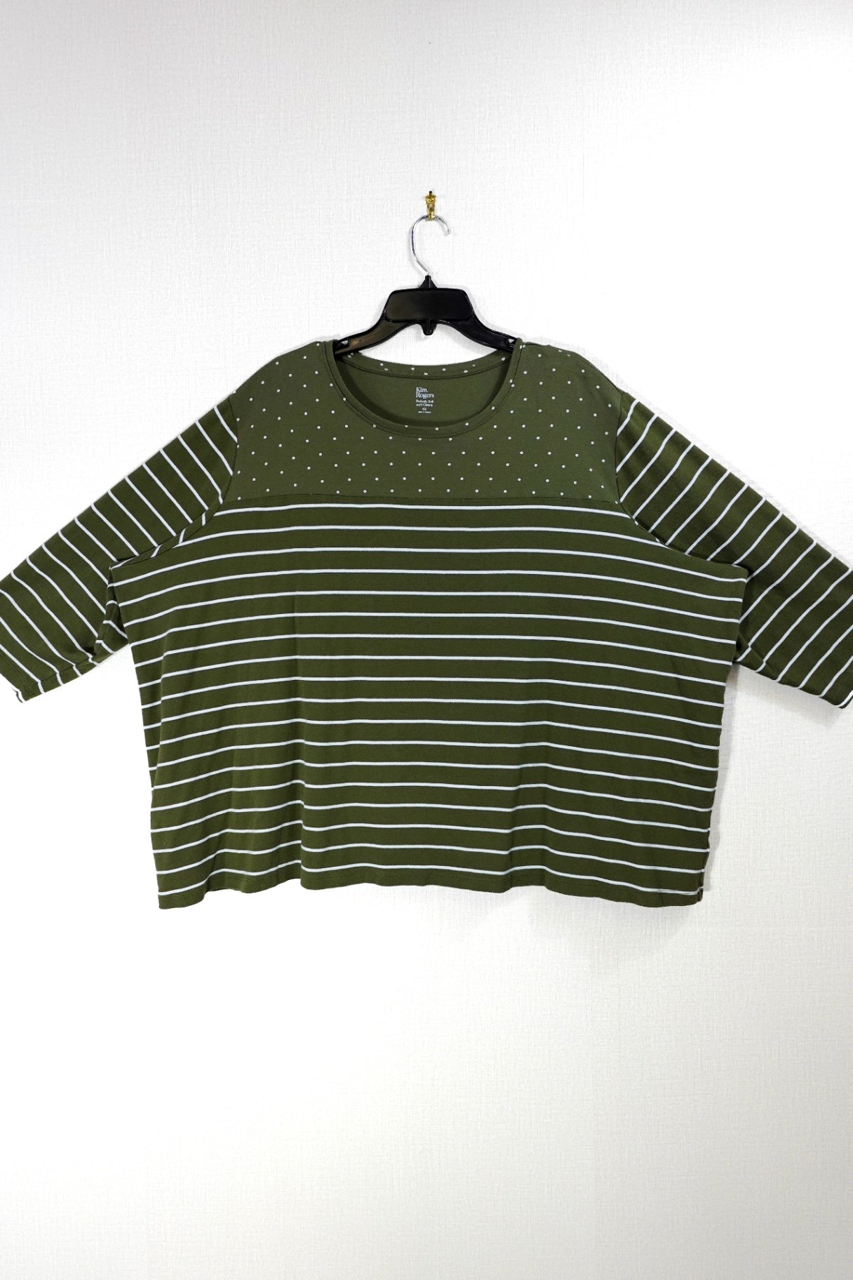 Kim Rogers, 3/4 SLEEVE TOP, 4X