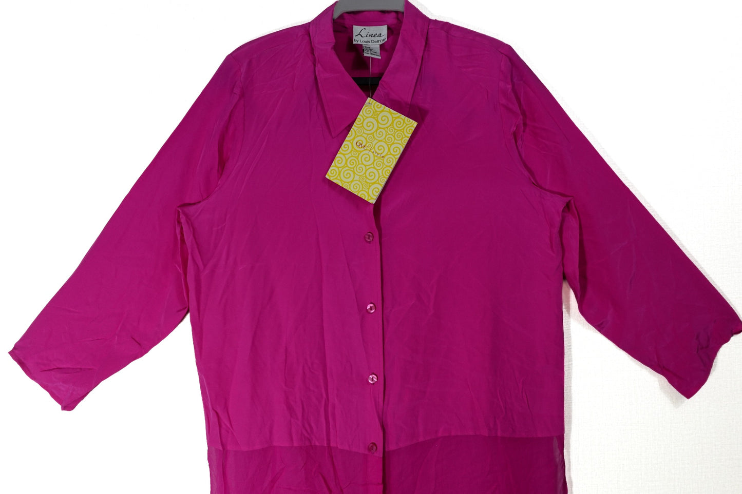 Linea by Louis Dell'Olio, Vintage Long Sleeves Top, Large