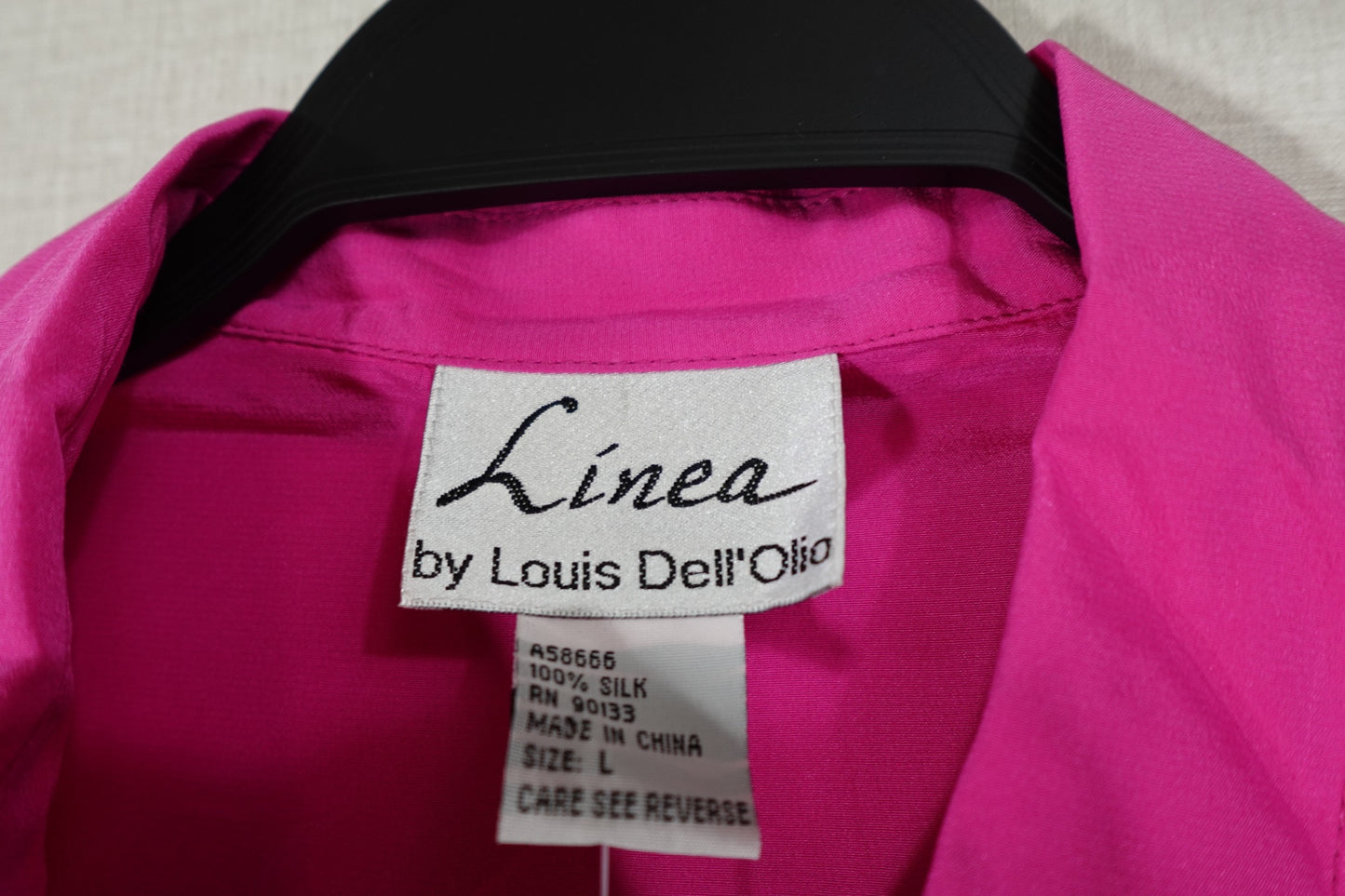 Linea by Louis Dell'Olio, Vintage Long Sleeves Top, Large