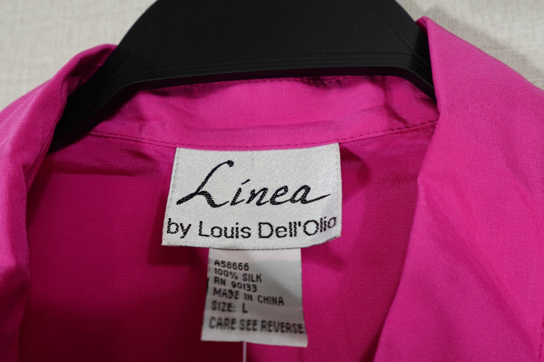 Linea by Louis Dell'Olio, Vintage Long Sleeves Top, Large