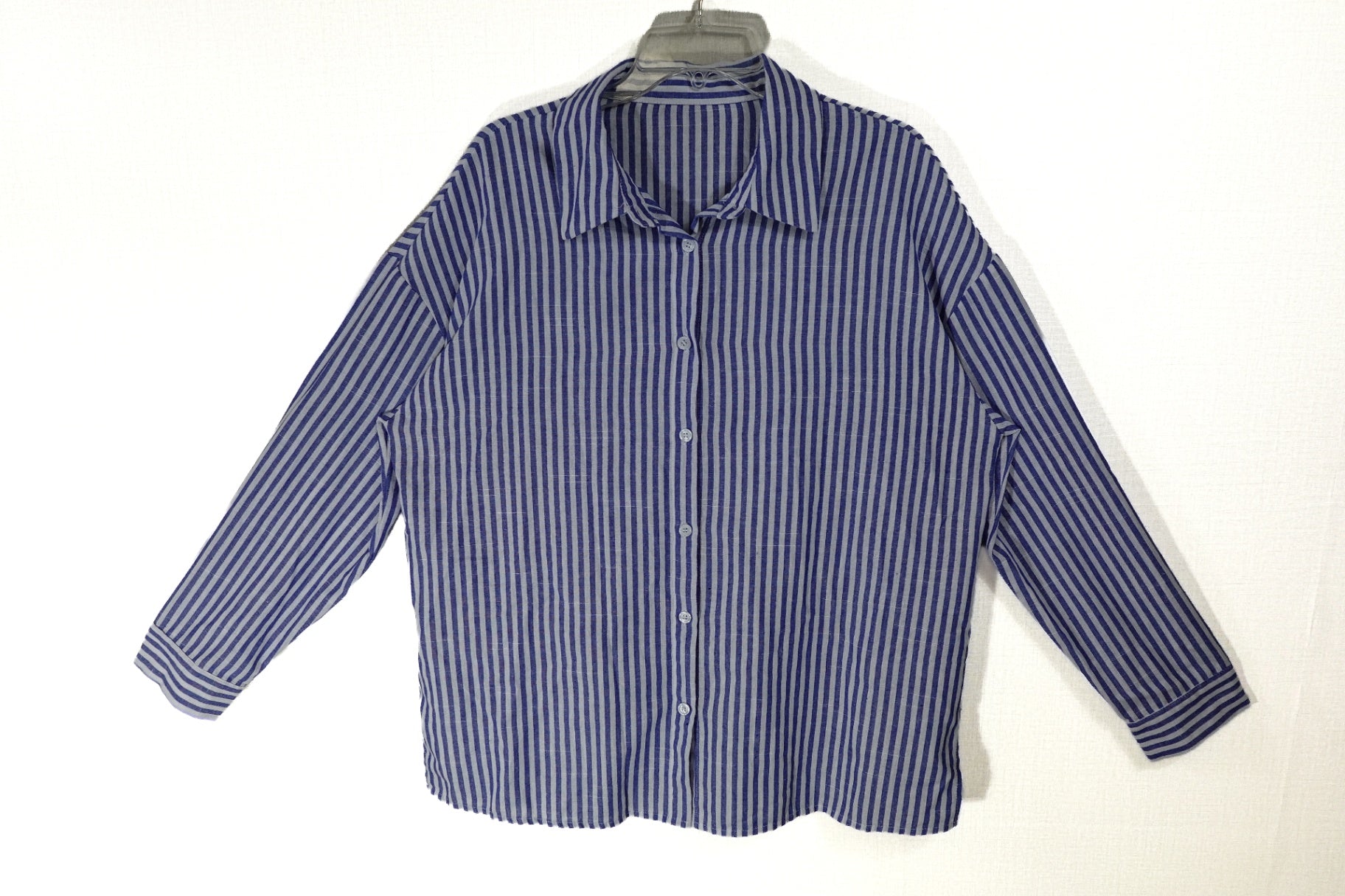 (No Label), Long Sleeves Top- Button Down, XL