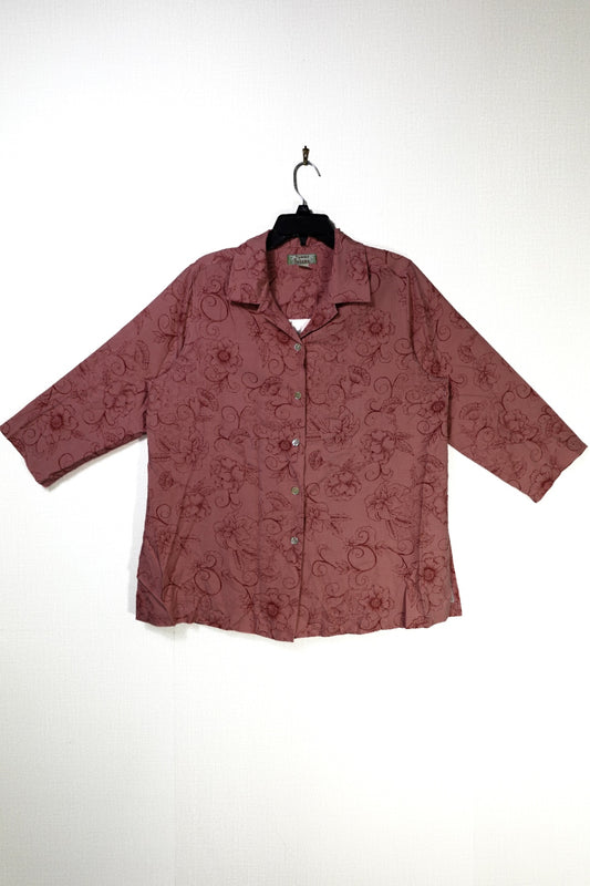 Tommy Bahama, Vintage 3/4 Sleeve Top, large