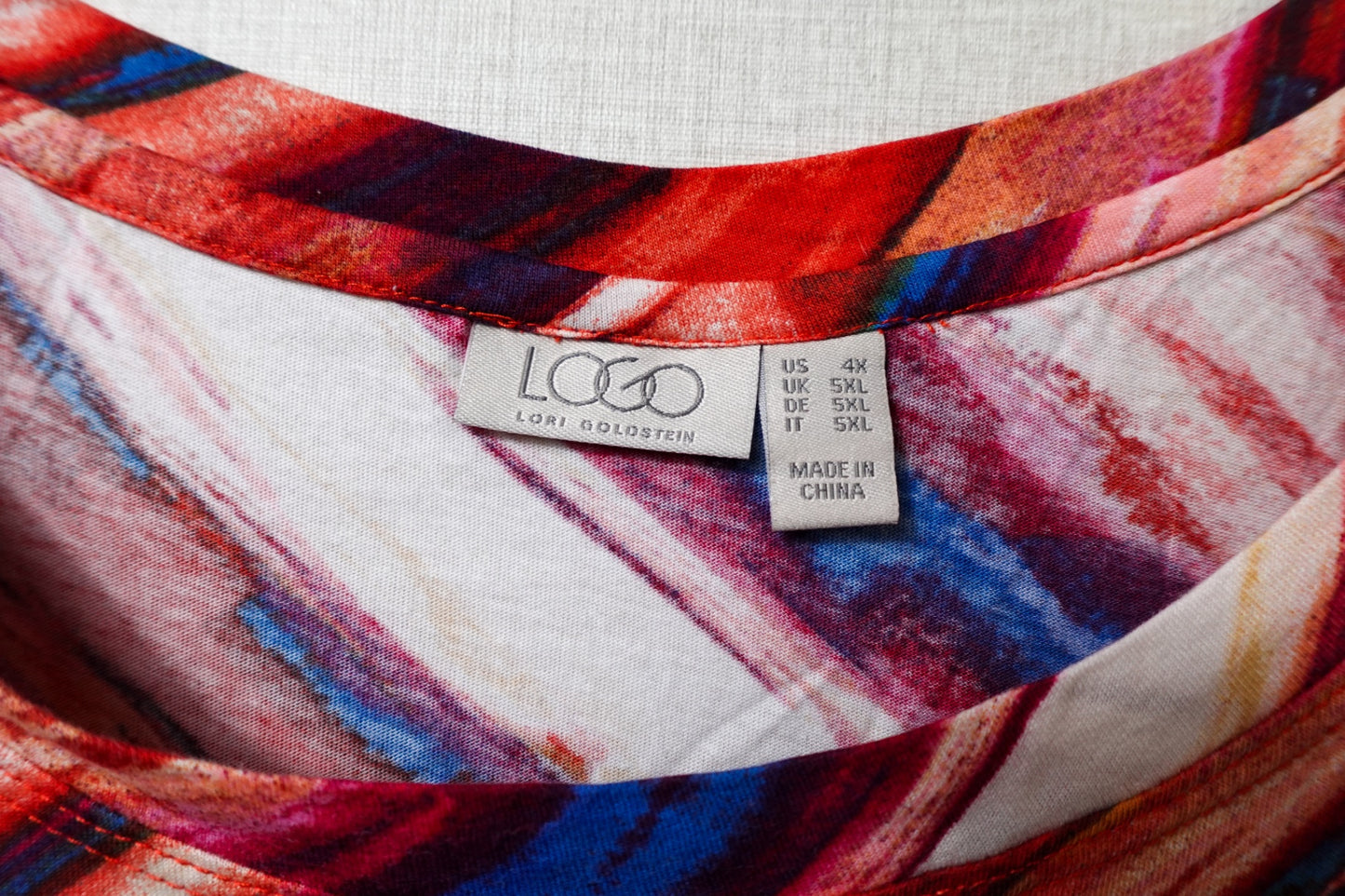 LOGO Lori Goldstein, 3/4 Sleeve Top, 4X