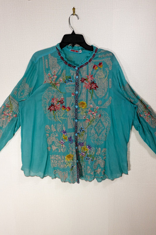 Johnny Was, Long Sleeves Top, XL