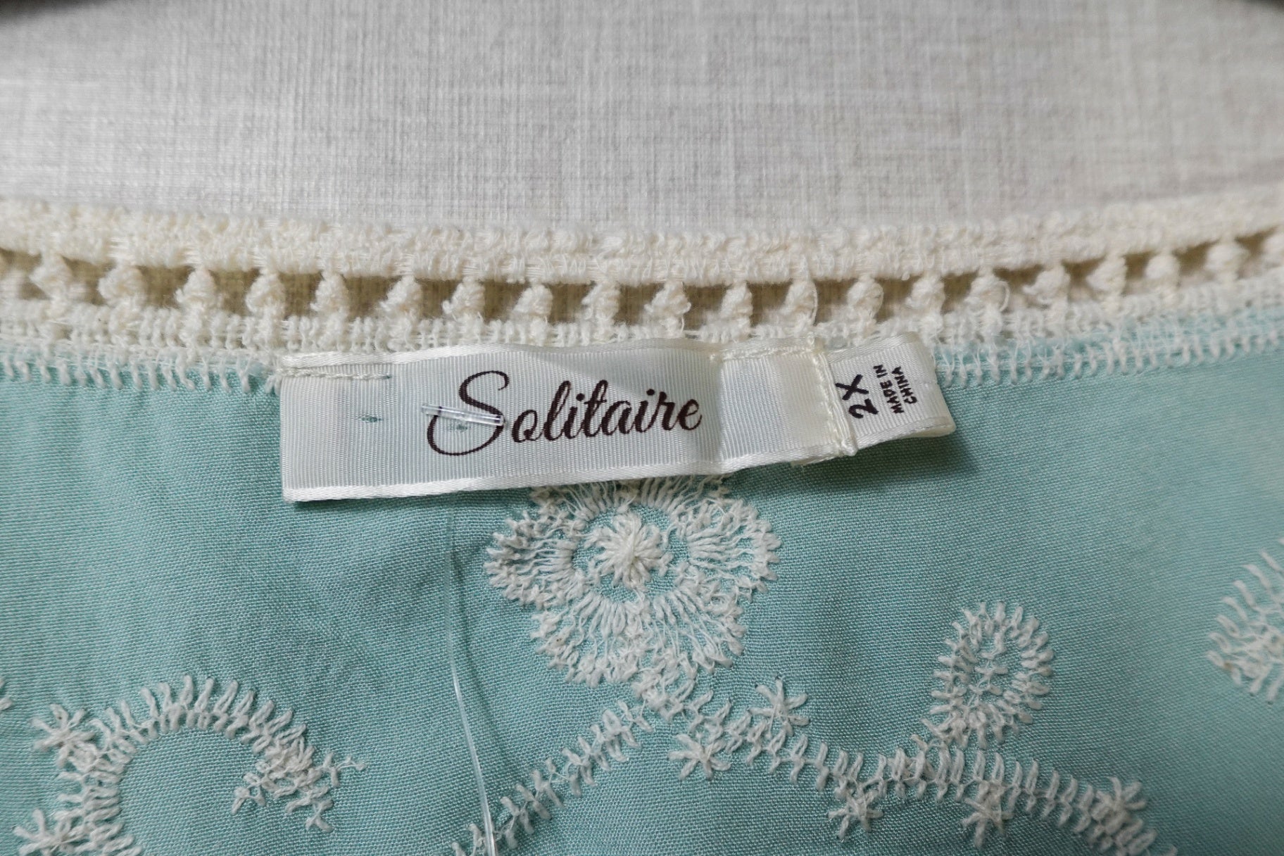 Solitaire, Short Sleeved Top, 2X