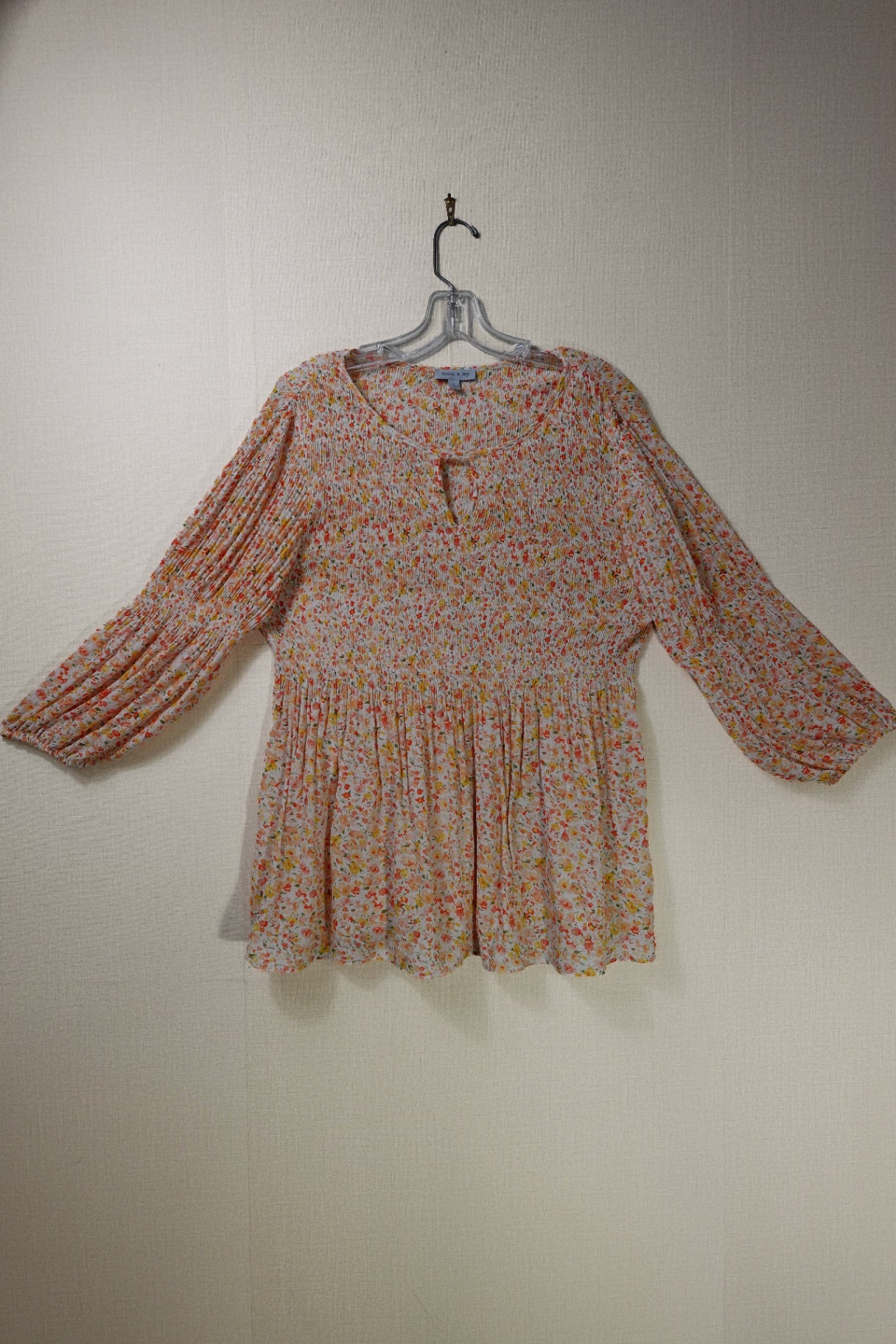 Floral & Ivy, Long Sleeves Top, Large