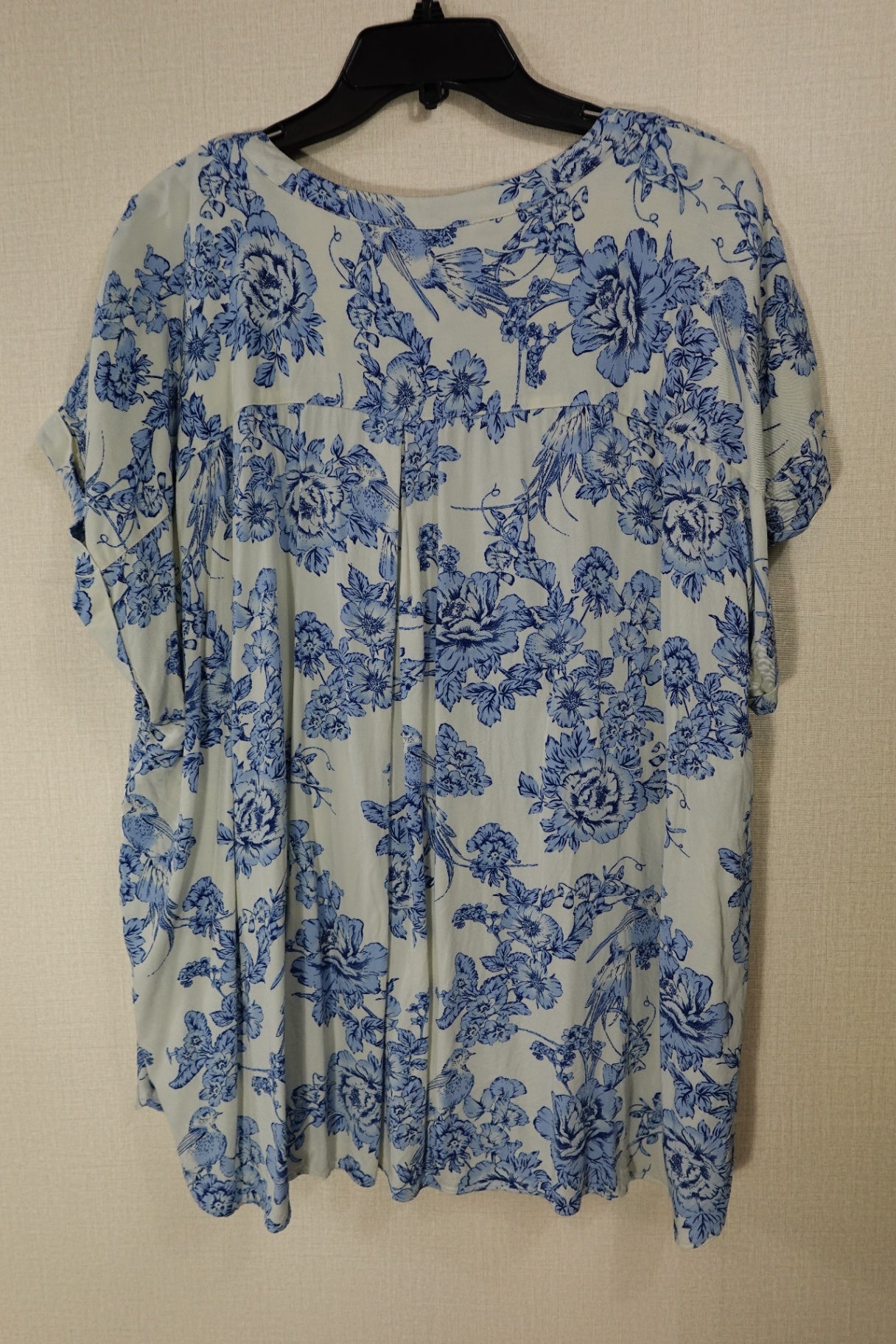 Rose+Olive, Short Sleeved Top, 3X