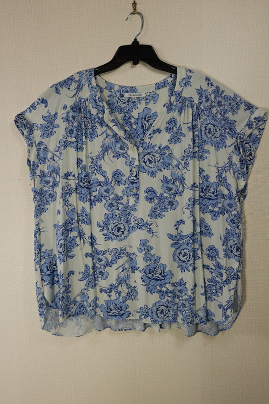 Rose+Olive, Short Sleeved Top, 3X