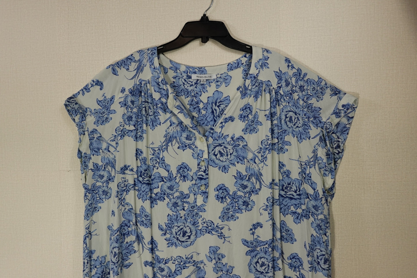 Rose+Olive, Short Sleeved Top, 3X