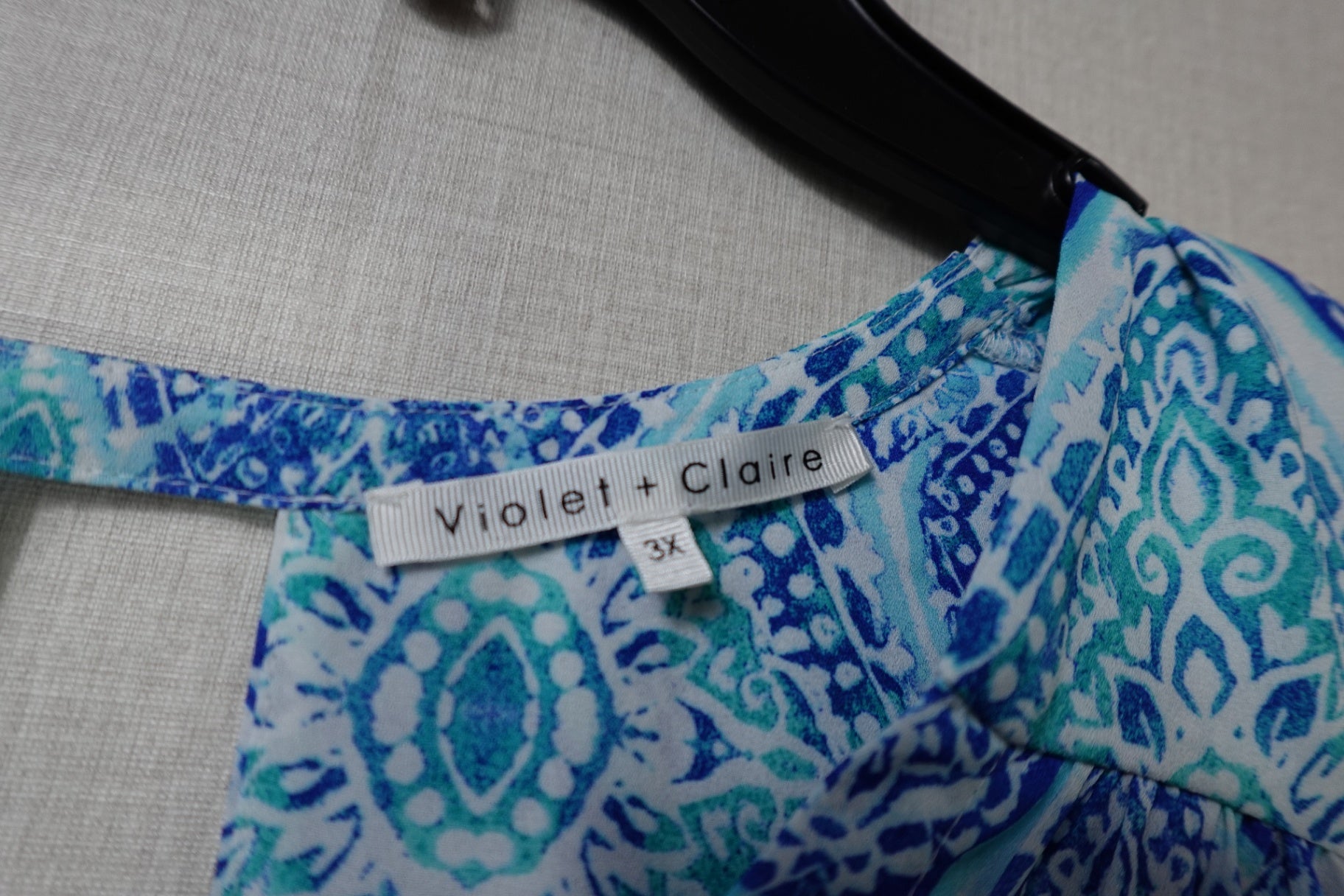 Violet + Claire, Sleeveless Top, 3X