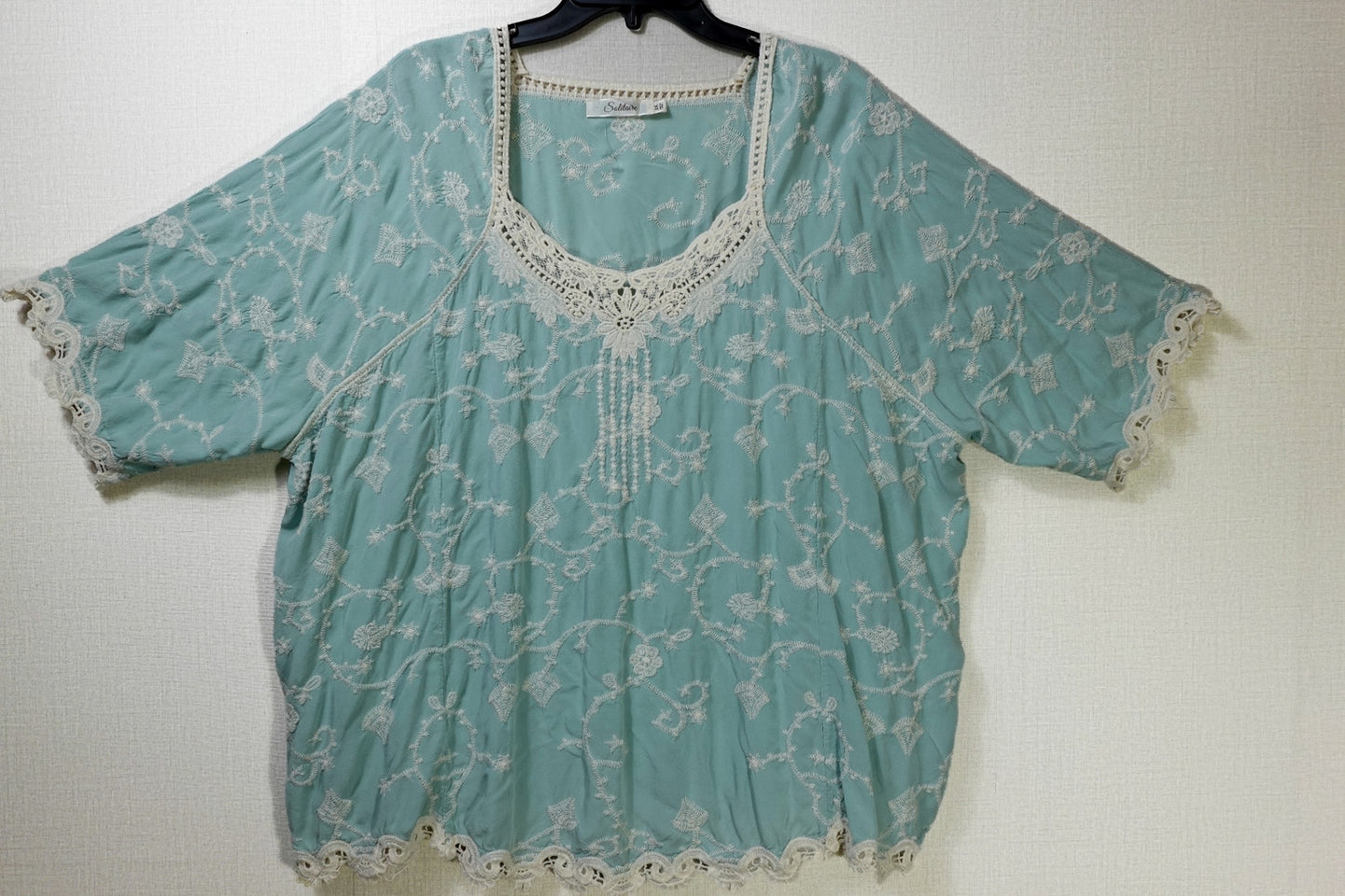 Solitaire, Short Sleeved Top, 2X