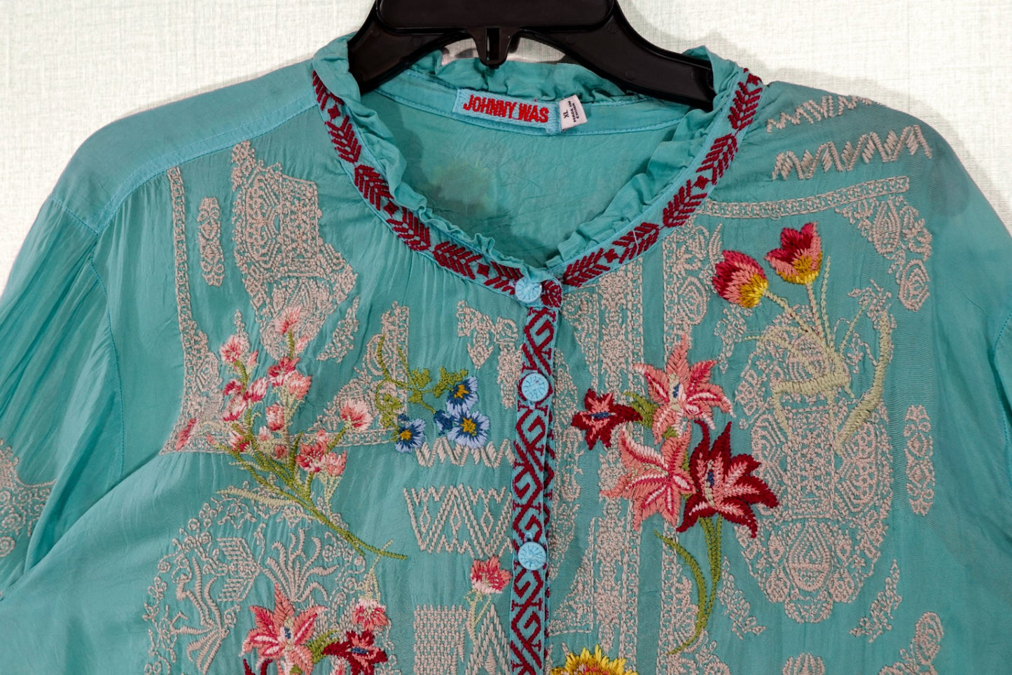 Johnny Was, Long Sleeves Top, XL