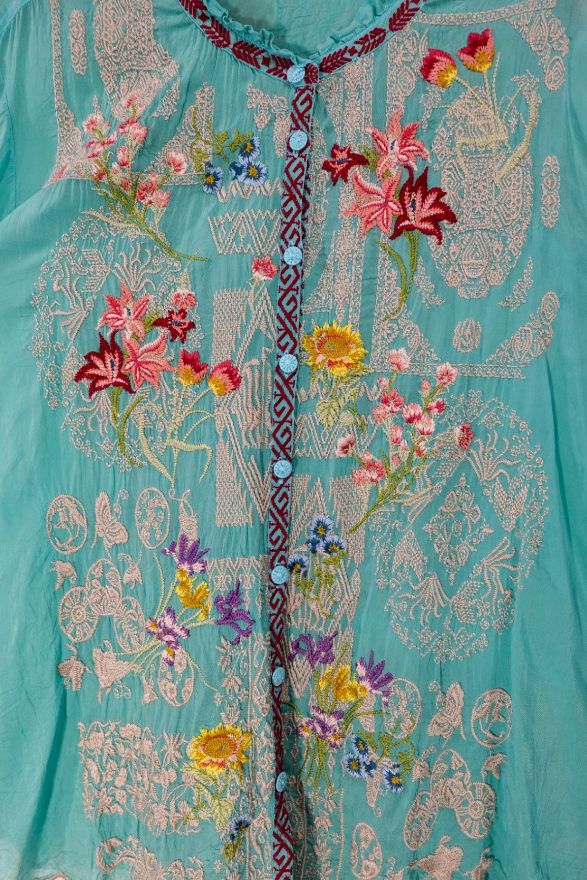Johnny Was, Long Sleeves Top, XL