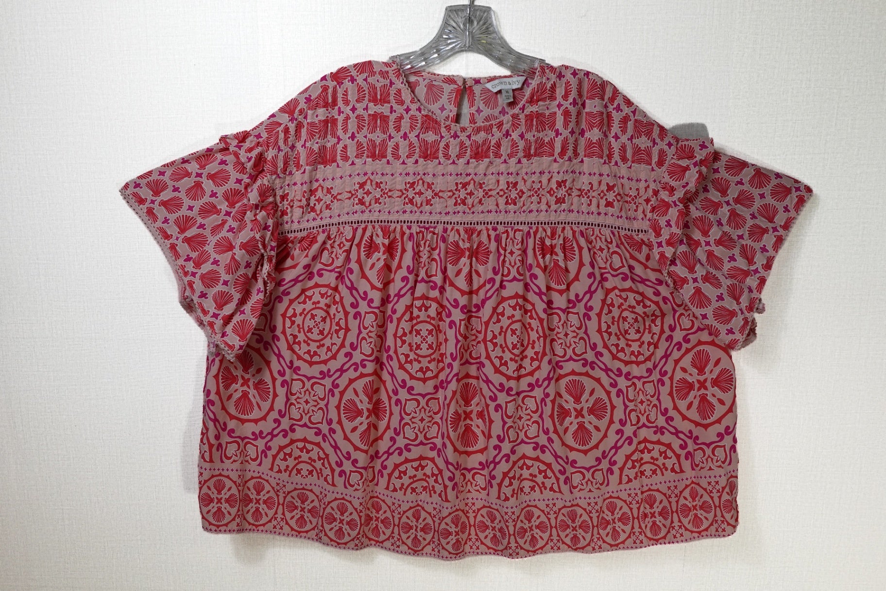 Crown & Ivy, Short Sleeved Top, XL