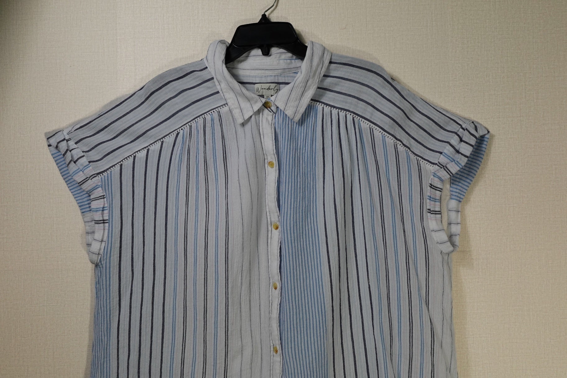 Wonderly, Short Sleeved Top, 3X