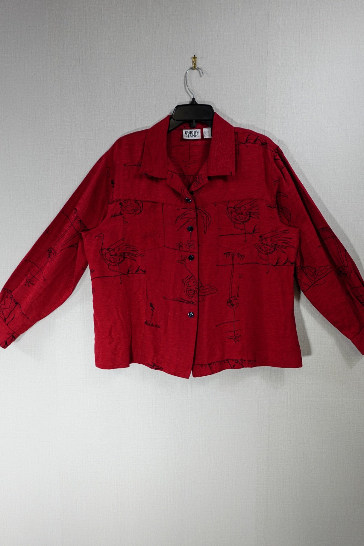 Chico's Design, Long Sleeves Top- Button Down, XL (chicos 3)