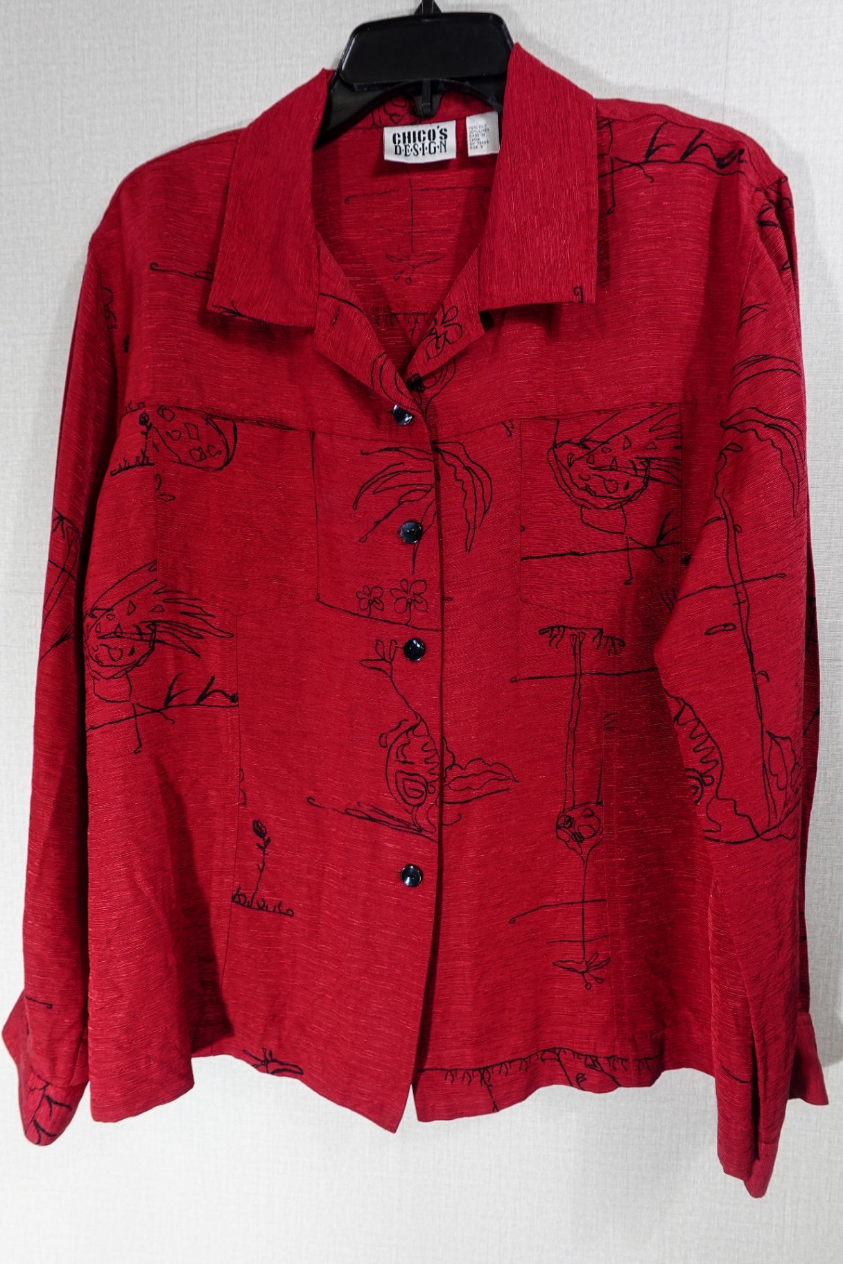 Chico's Design, Long Sleeves Top- Button Down, XL (chicos 3)