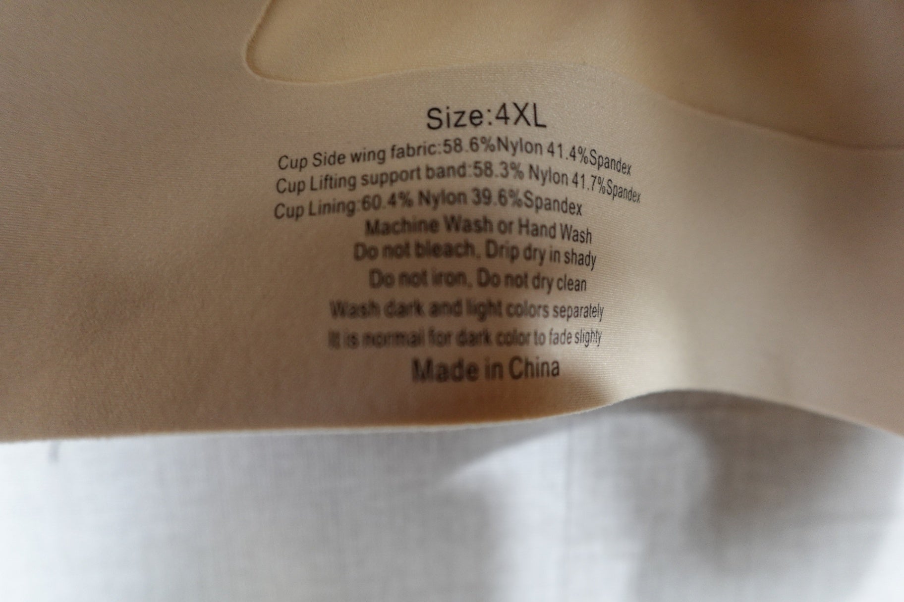 (No Label), Bra, 4XL