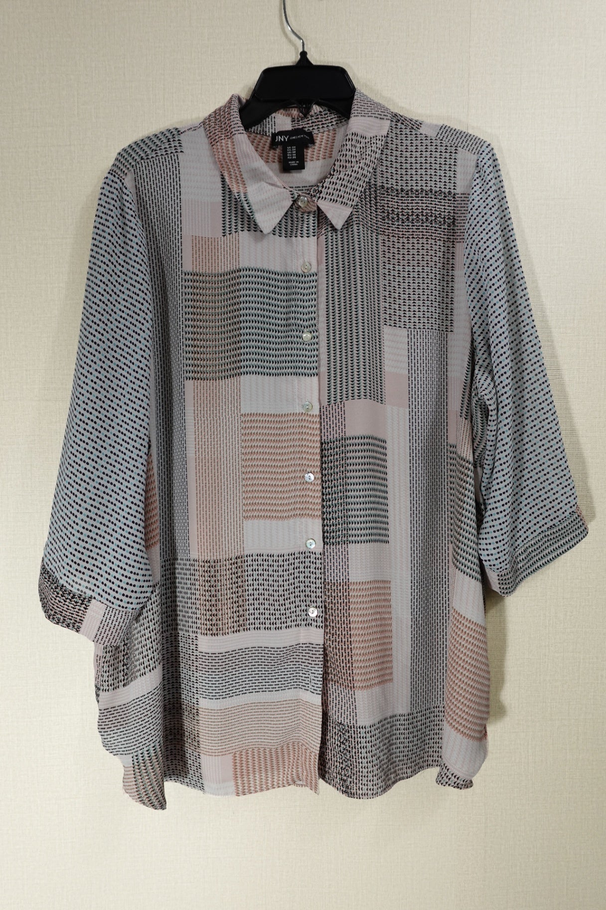 JNY Jones New York, Long Sleeves Top, 2X