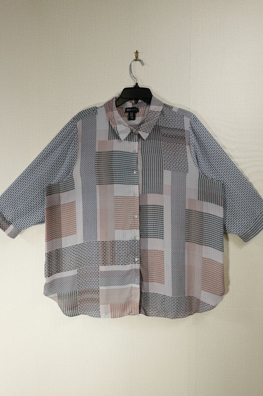JNY Jones New York, Long Sleeves Top, 2X