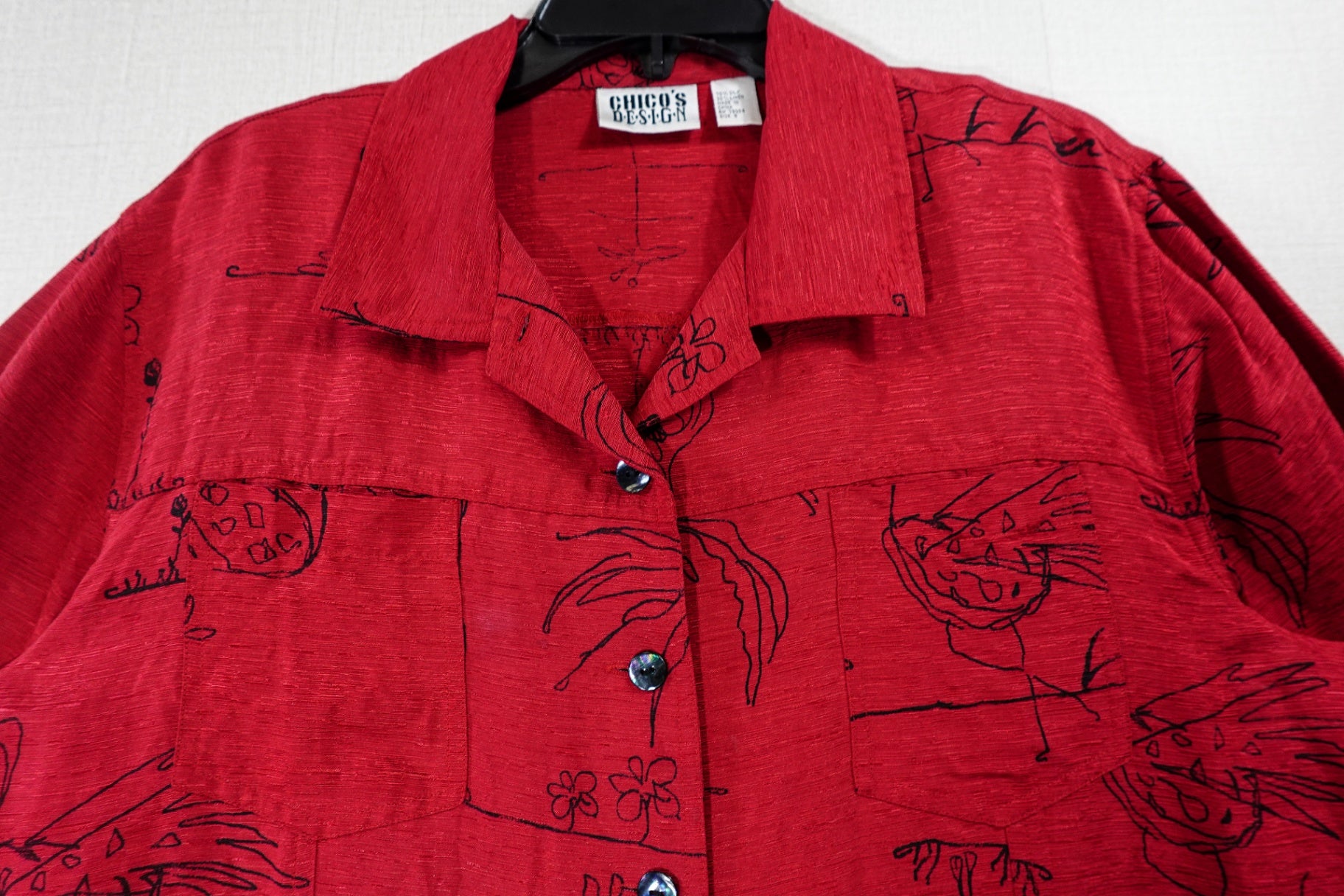 Chico's Design, Long Sleeves Top- Button Down, XL (chicos 3)