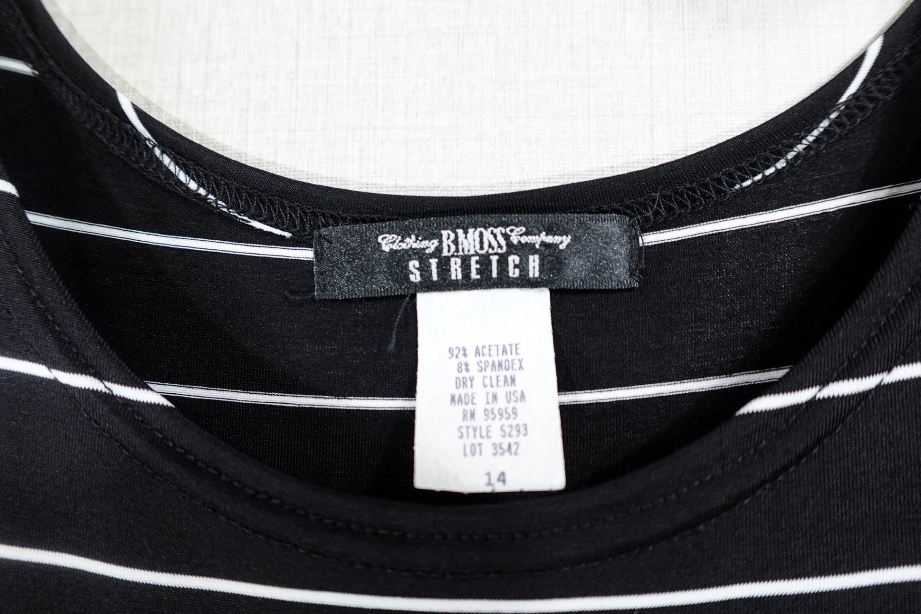 B. Moss, Dress, 14