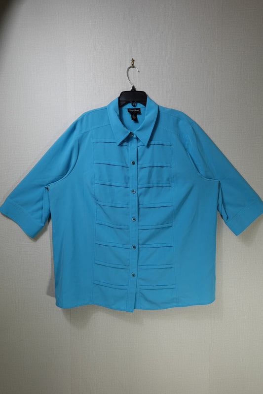 Maggie Barnes, Short Sleeved Top, 22/24 (2X)