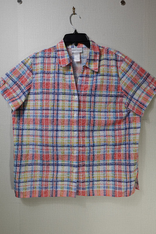 alfred dunner, SHORT SLEVED TOP, Large