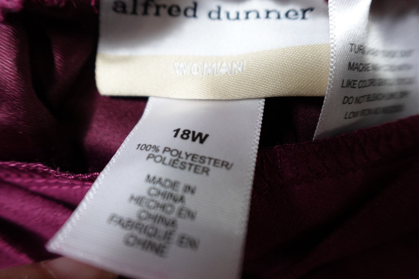 Alfred Dunner, Pants, 18W