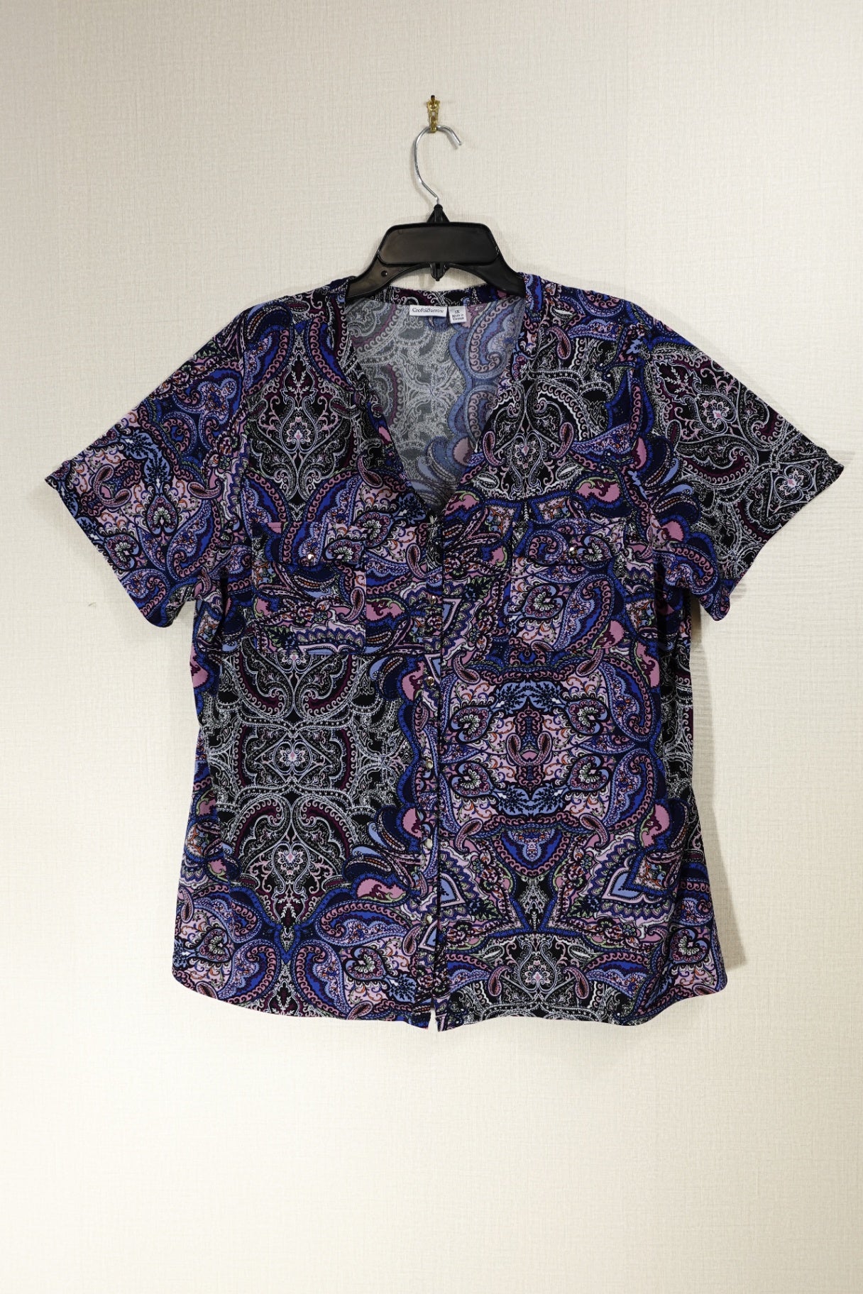 Croft & Barrow, Short Sleeved Top, 1X