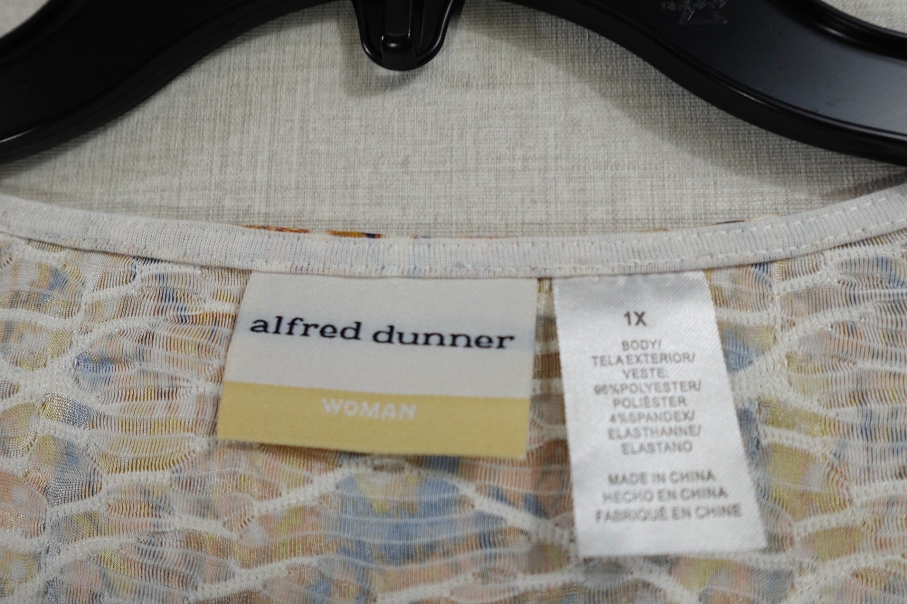 Alfred Dunner, Long Sleeves Top, 20W