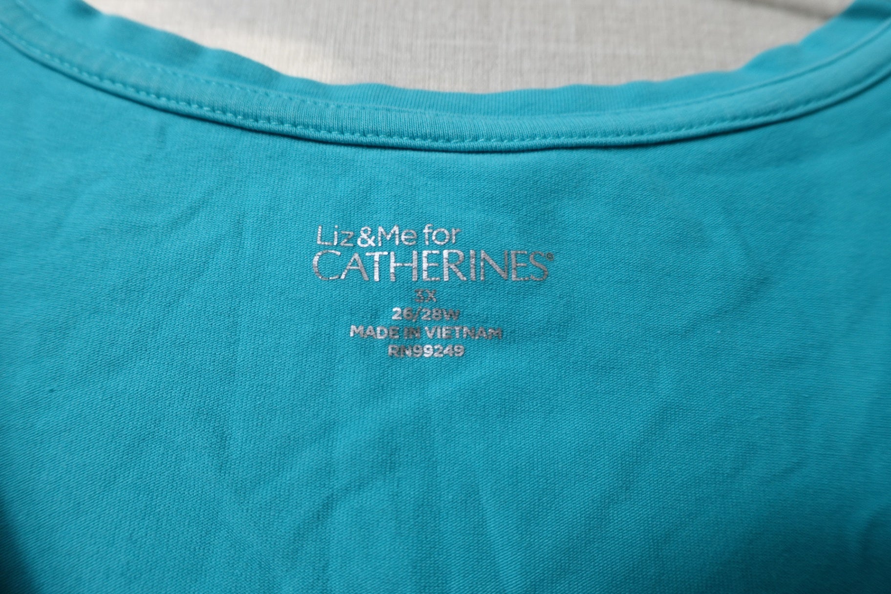 Liz&Me for Catherines, Short Sleeved Top, 26/28 (3X)