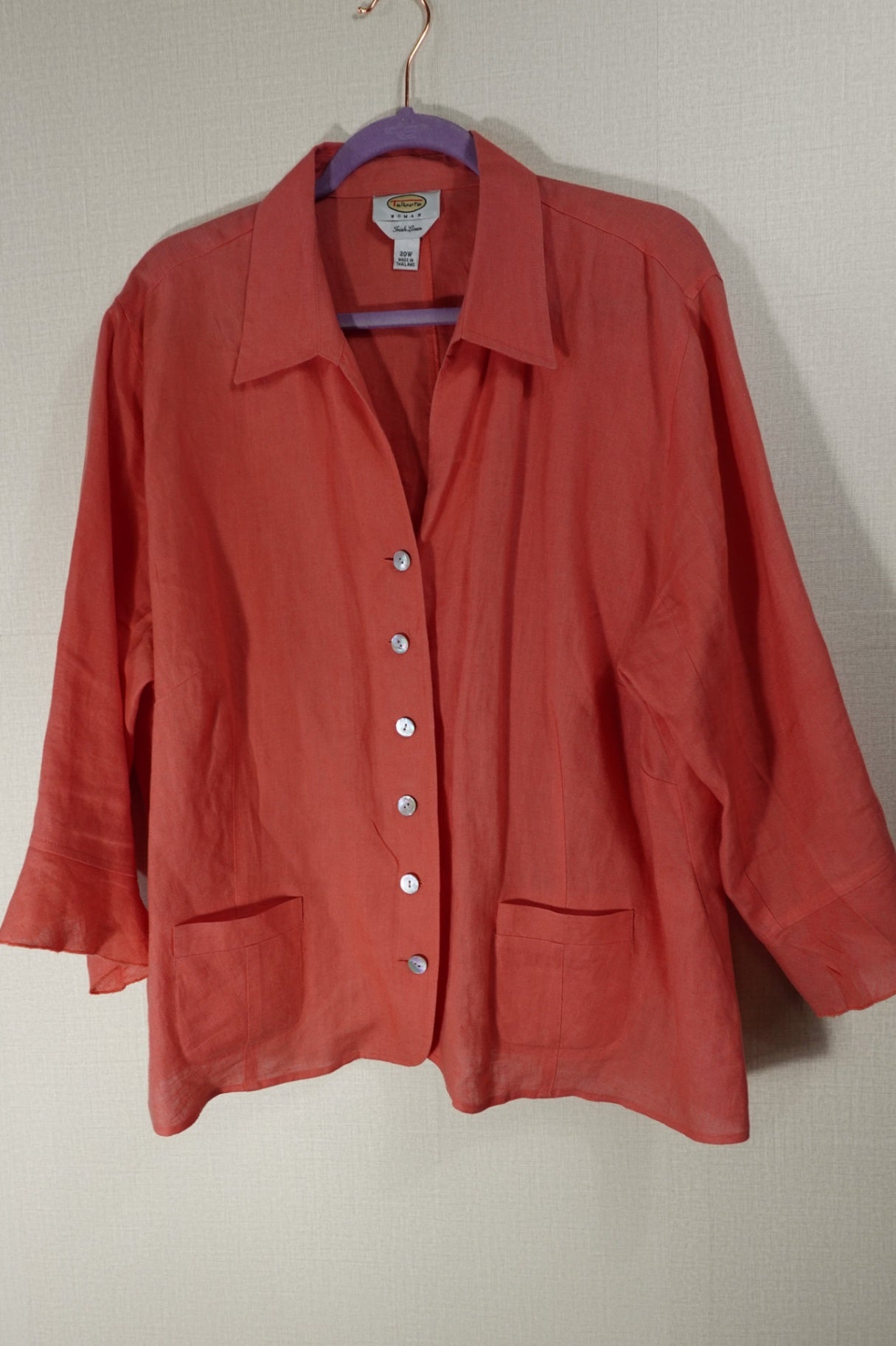 Talbots, 3/4 SLEEVE TOP, 20W