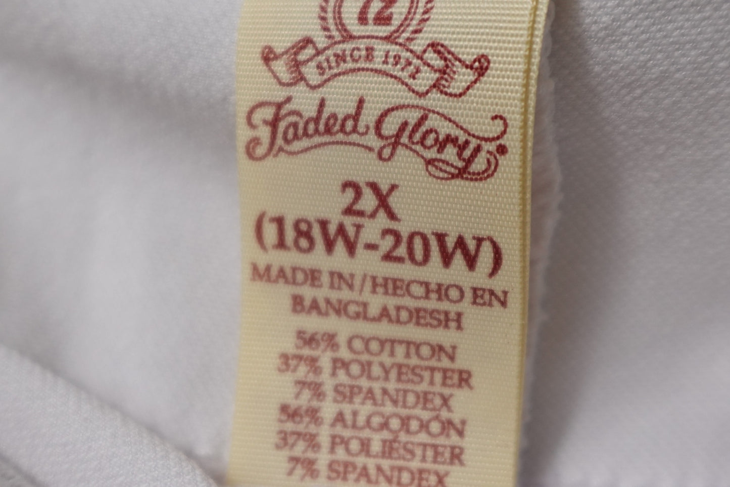 Faded Glory, Capris, 2X (18W-20W)