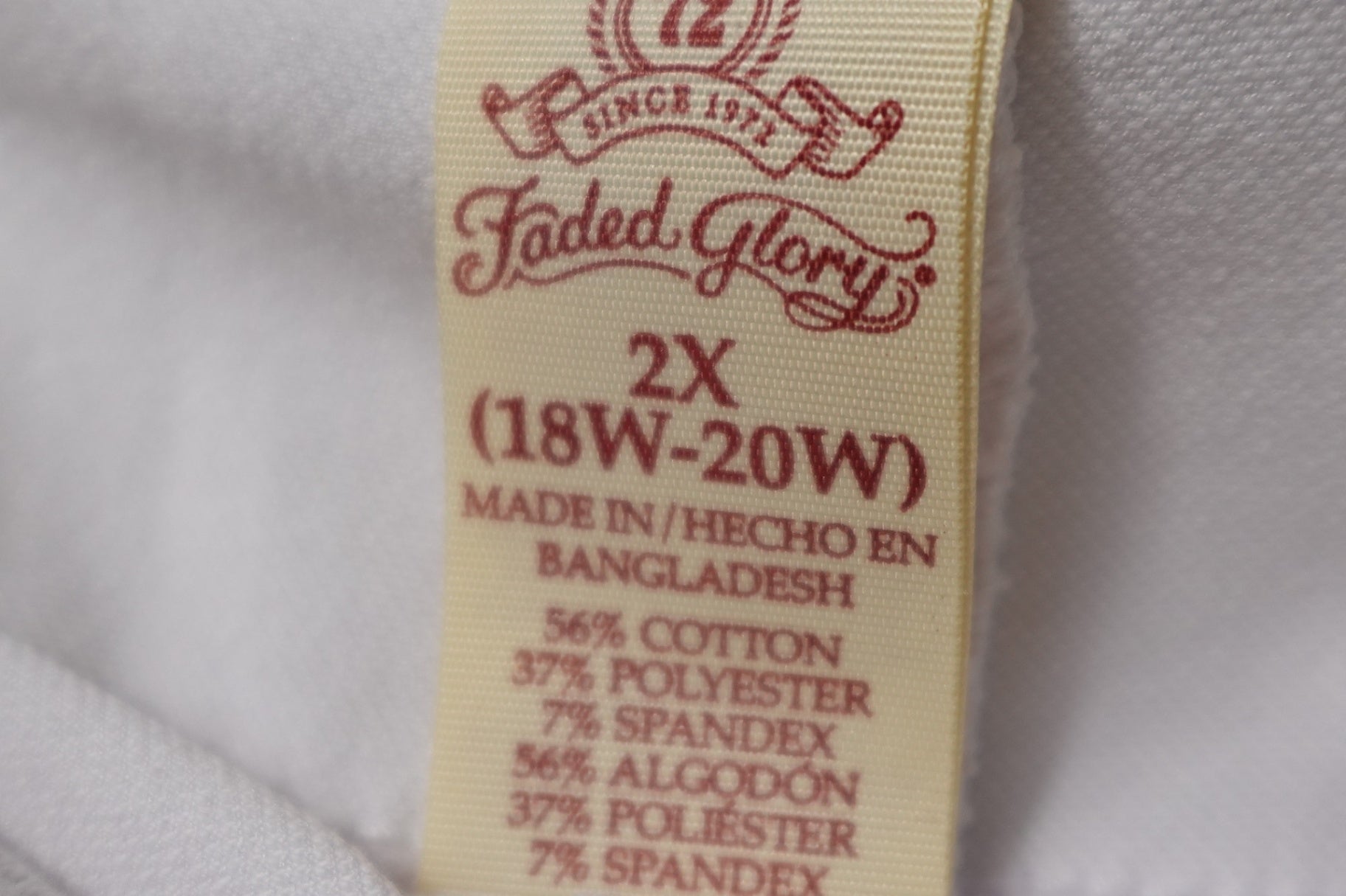 Faded Glory, Capris, 2X (18W-20W)