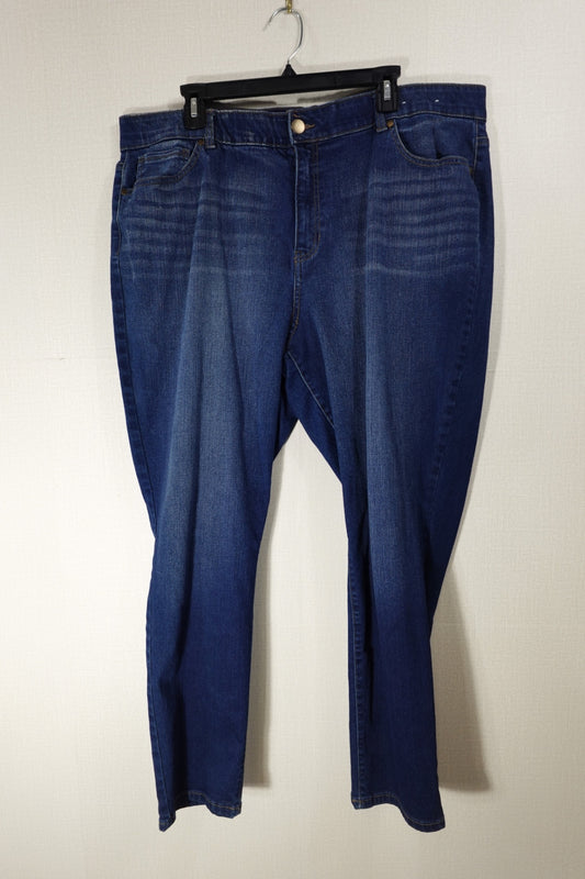 D. Jeans, Straight Leg Jeans, 22W