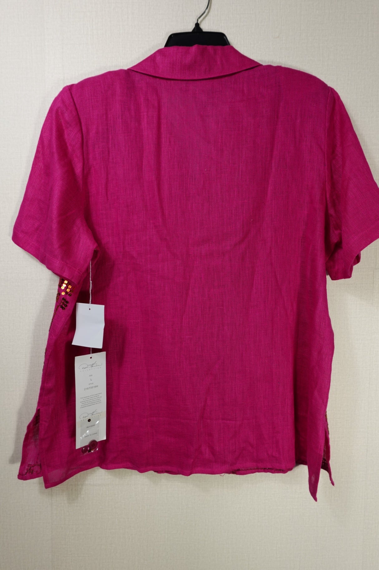 Diane Gilman, New Vintage Short Sleeved Top, Large