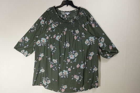 J Jill, 3/4 Sleeve Top, 3X