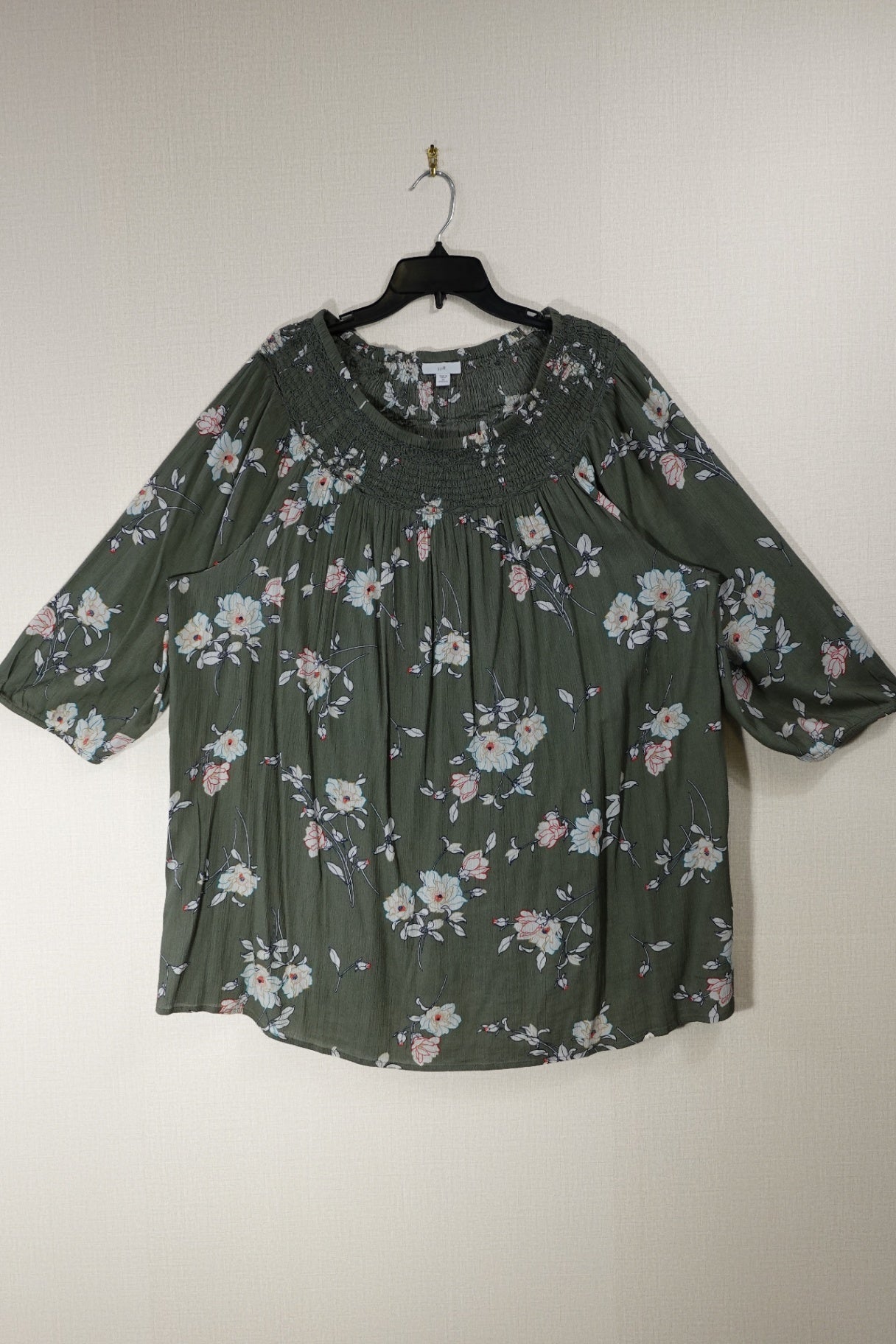J Jill, 3/4 Sleeve Top, 3X