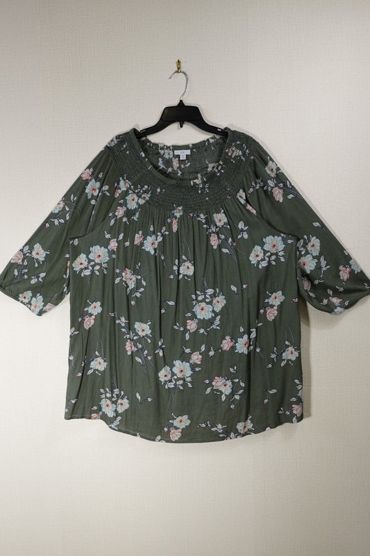 J Jill, 3/4 Sleeve Top, 3X