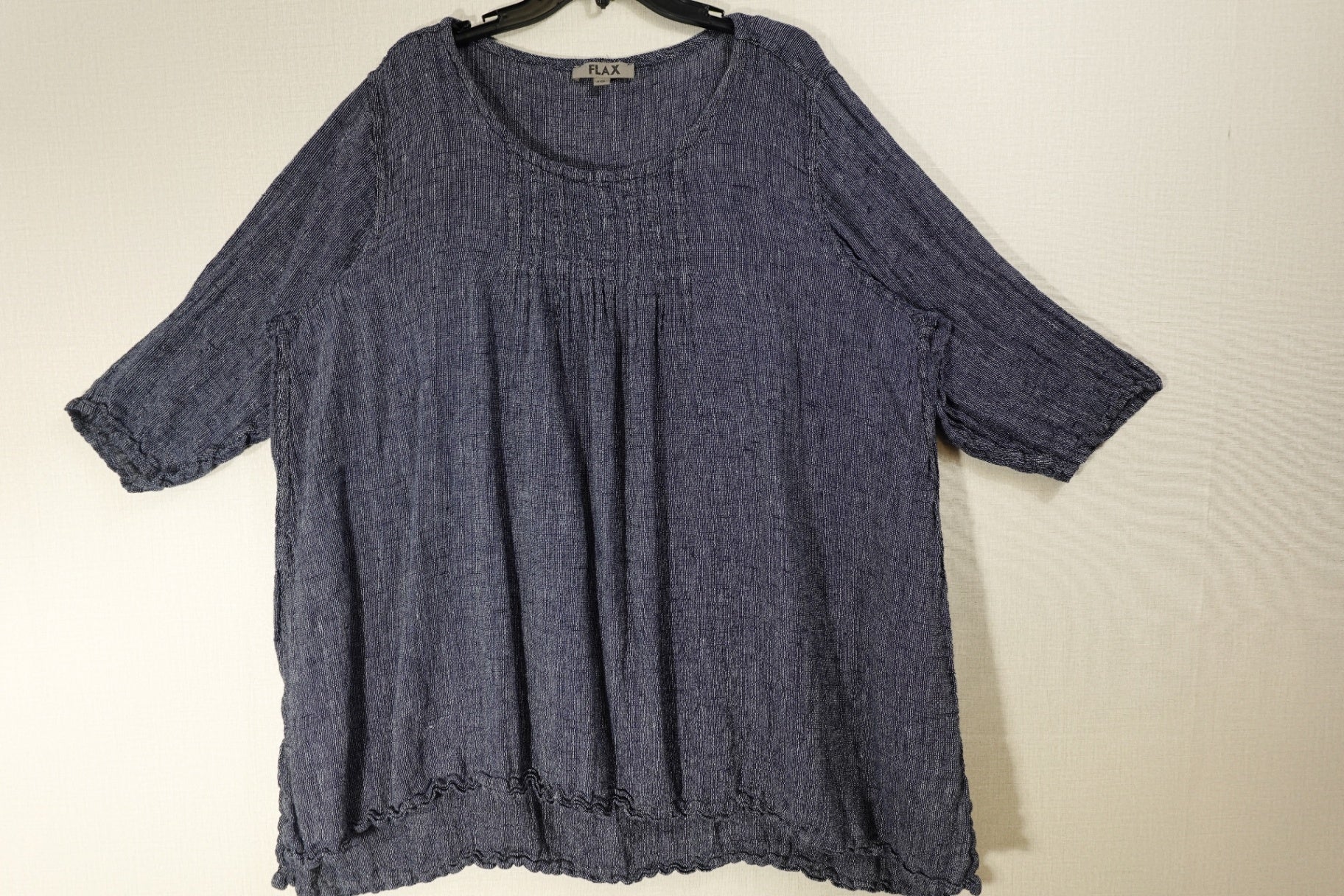 FLAX, 3/4 Sleeve Tunic Top, 16/18