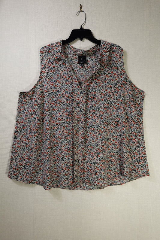 BOBEAU, Short Sleeved Top, 2X