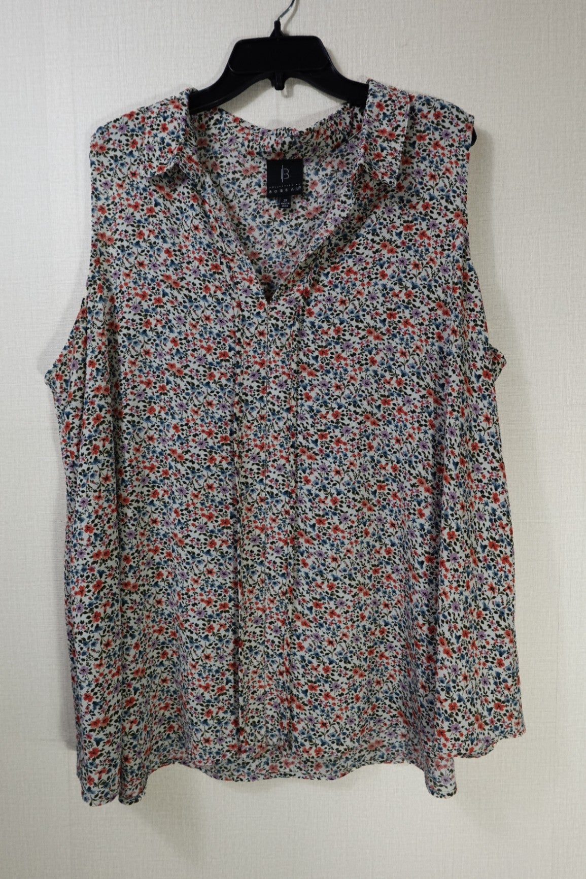 BOBEAU, Short Sleeved Top, 2X